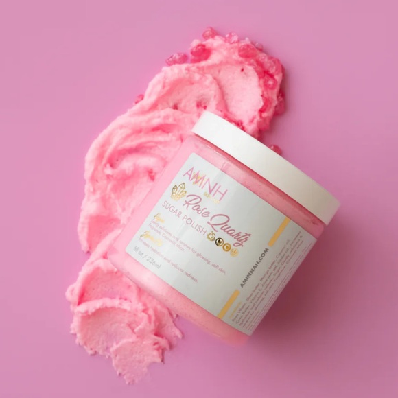 AMINNAH Skincare Other - AMINNAH Skincare “Rose Quartz” Exfoliating Sugar Scrub/Polish NEW 8oz